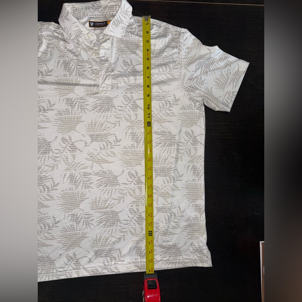 Daniel Cremieux White Patterned Polo Shirt - Picture 6 of 6